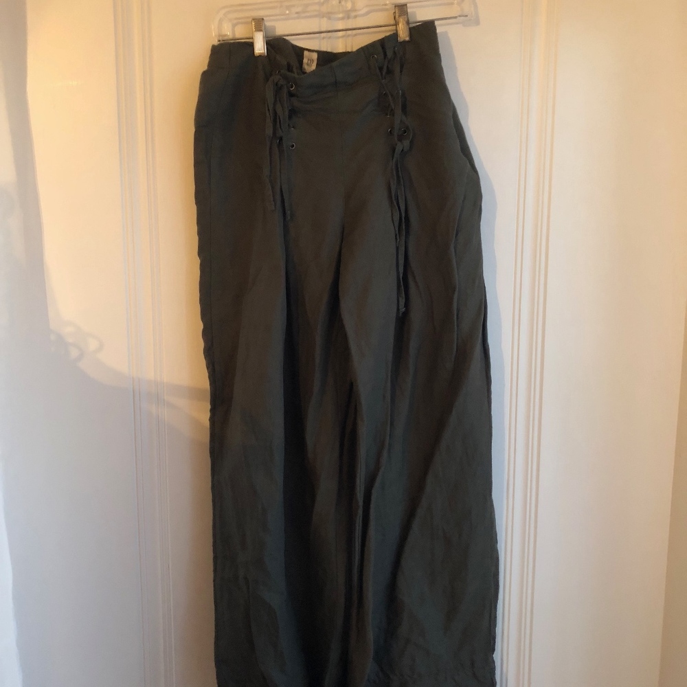 gap high-rise wide leg pants